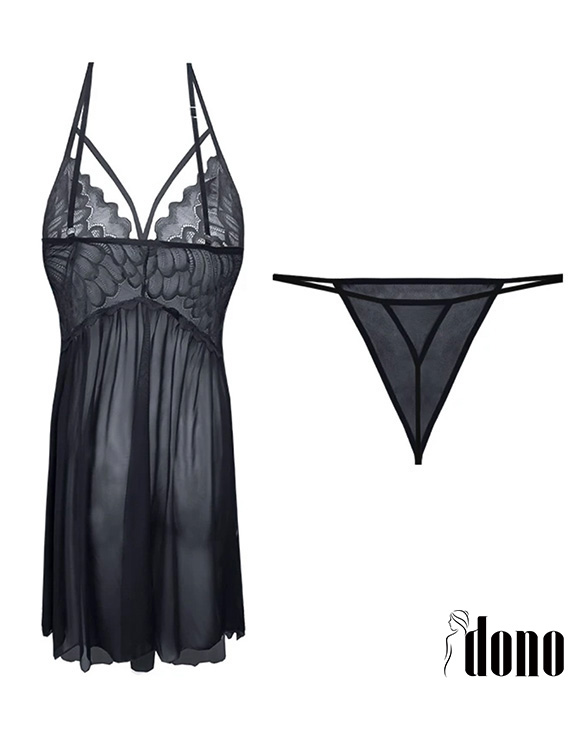 پیراهن خواب مشکی هارنس گیپور